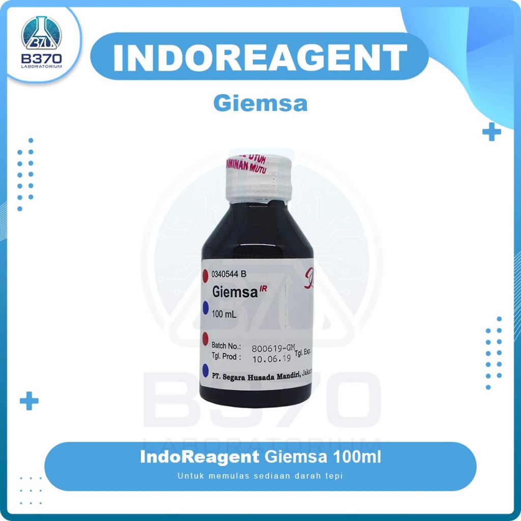 Indo Reagen Giemsa 100ml / Pewarna Giemsa 100ml