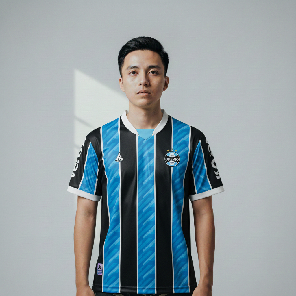 ATHLETIC SPORTWEAR - Jersey Vintage Bola Fantasy Gremio Home 2020 Fullprinting Casual - Atasan