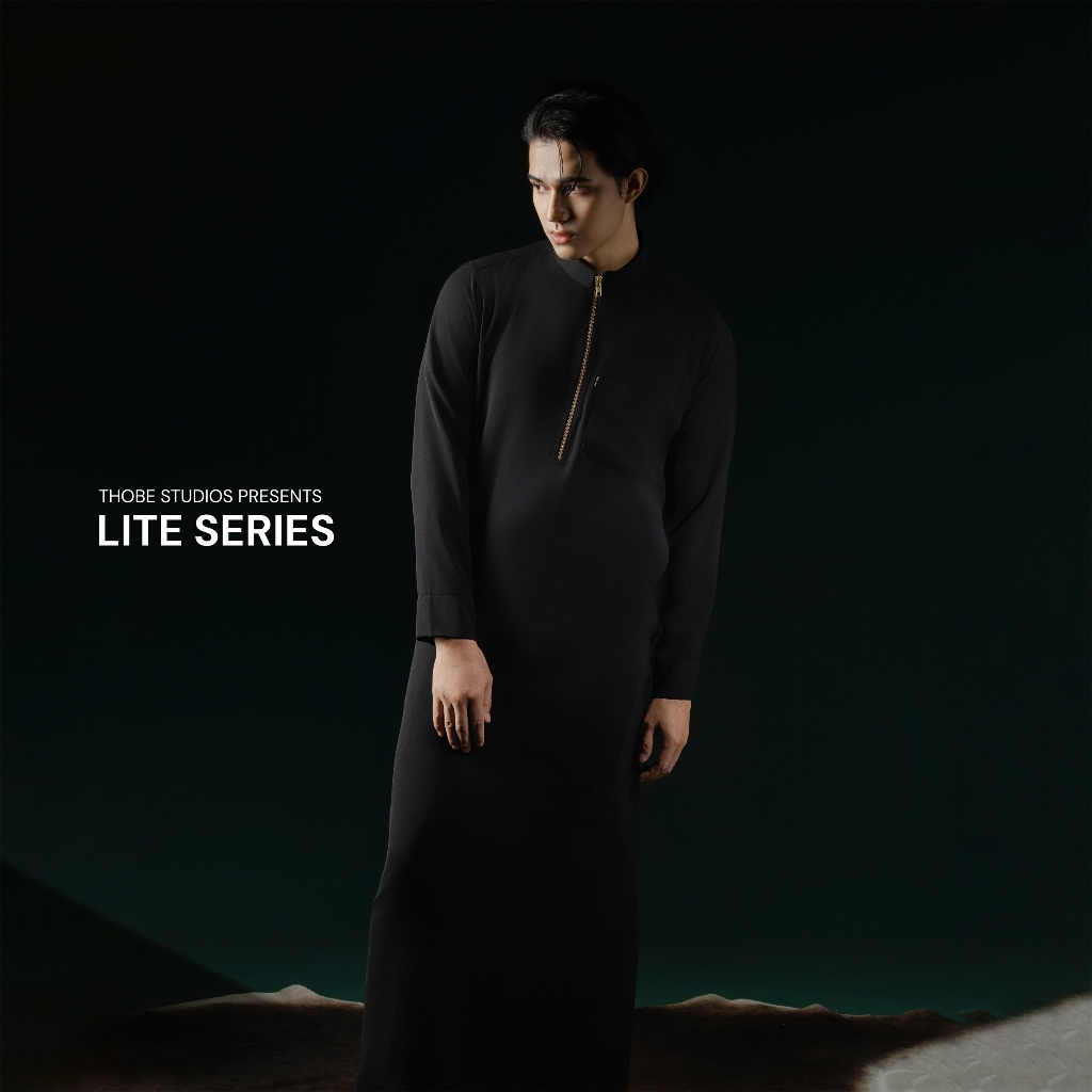 [THOBE LITE SERIES V1 – Expossed Zipper Long Sleeve] Thobe Studios / Thobe Pria – Premium Fabric