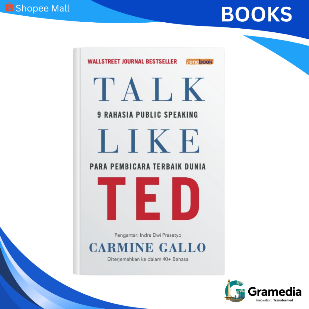 Graemdia MKG - Buku Talk Like TED (Garmine Gallo)