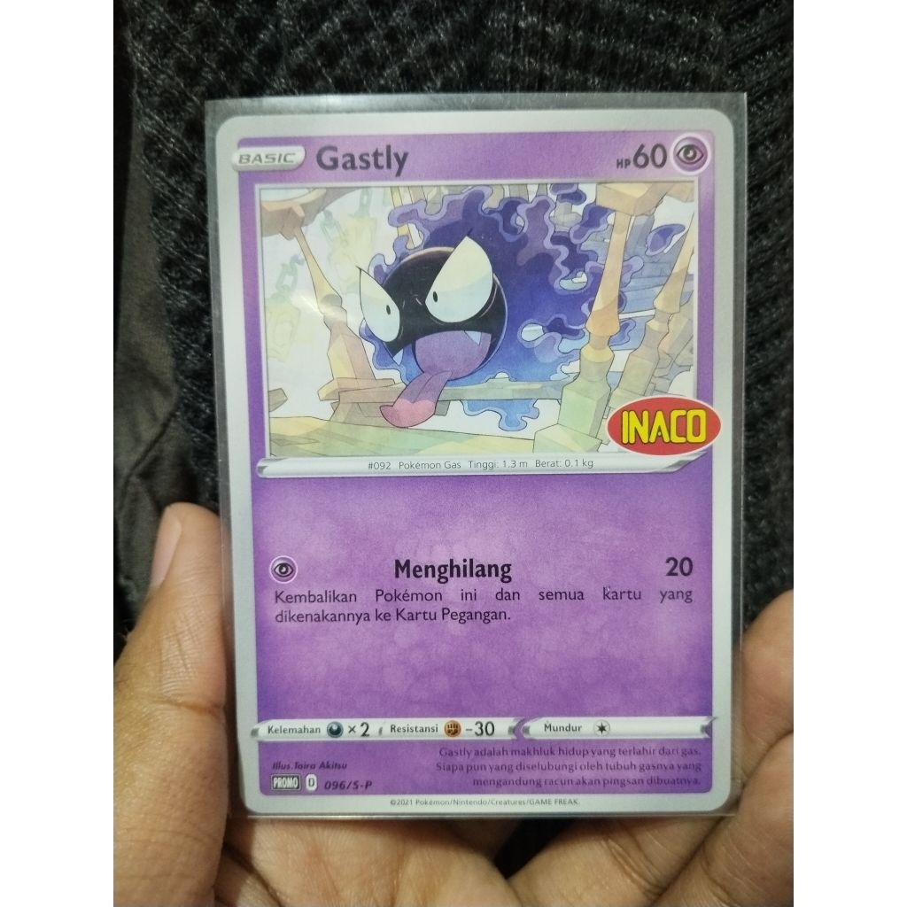 Gastly Inaco Promo || Tcg pokemon bahasa Indonesia | Near mint