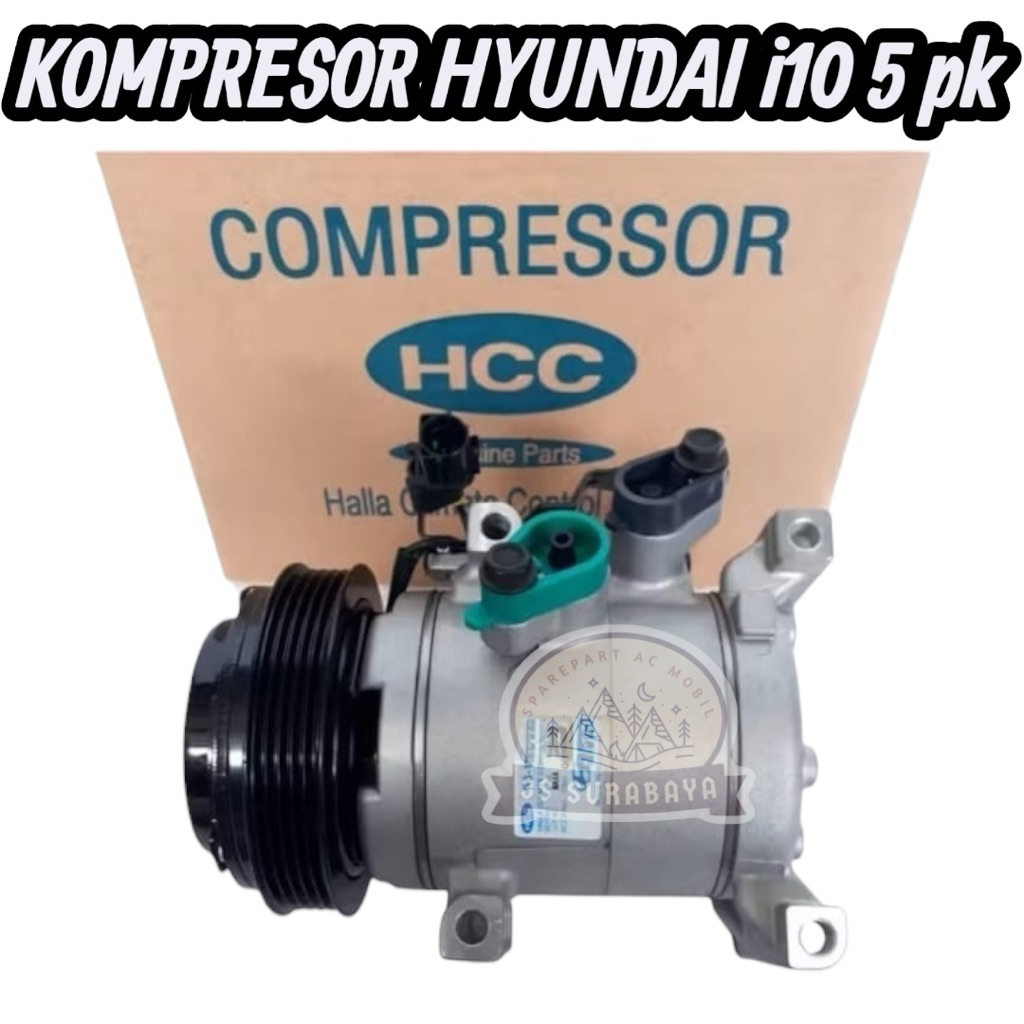 Compressor Compresor Kompressor Kompresor AC Mobil Hyundai Grand i10 i 10 i-10 BA  ( Engine Mesin Ka