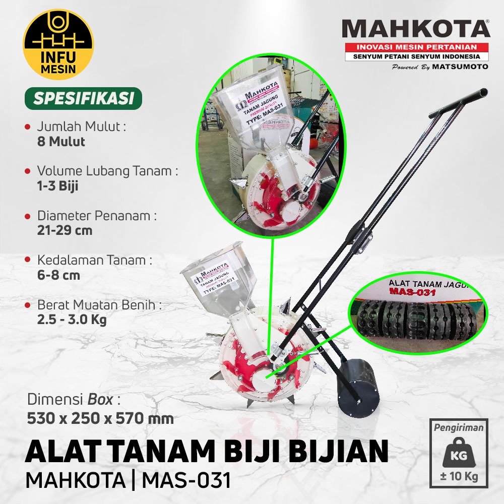 Alat Tanam Benih Biji Jagung Mahkota MAS 031