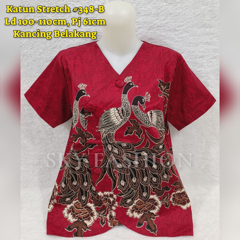 BAJU ATASAN MERAH WANITA/BAJU IMLEK WANITA #344