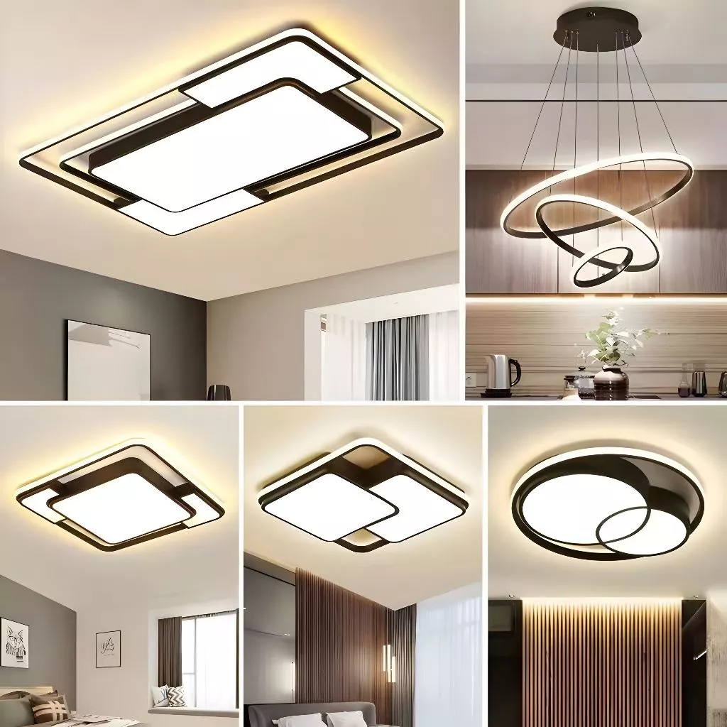 [Garansi 30 Tahun] Lampu Plafon LED 3 Warna Lampu Hias Ruang Tamu Lampu Plafon Kamar Tidur Modern Mi