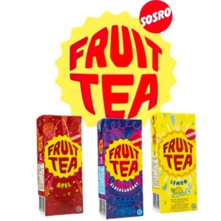FRUIT TEA DUS KARTON KARDUS KOTAK 200 ml isi 24