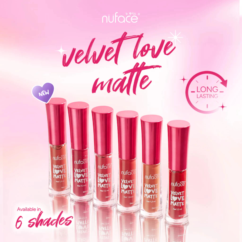 Nuface Lip Velvet Love Matte | Lipvelvet | Lip | Velvet cream | Lipstick nuface | Lip velvet matte |
