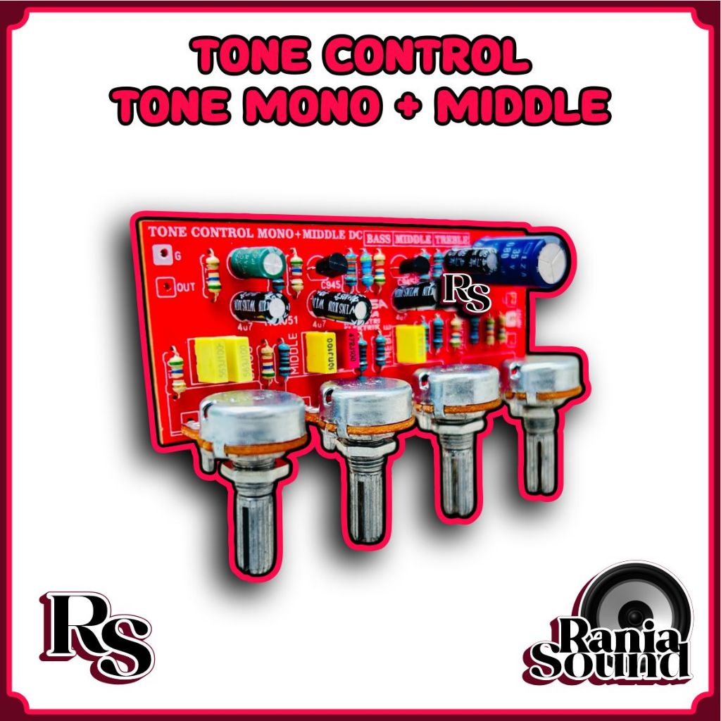 Tone Control Mono + Middle 4 Potensio ups