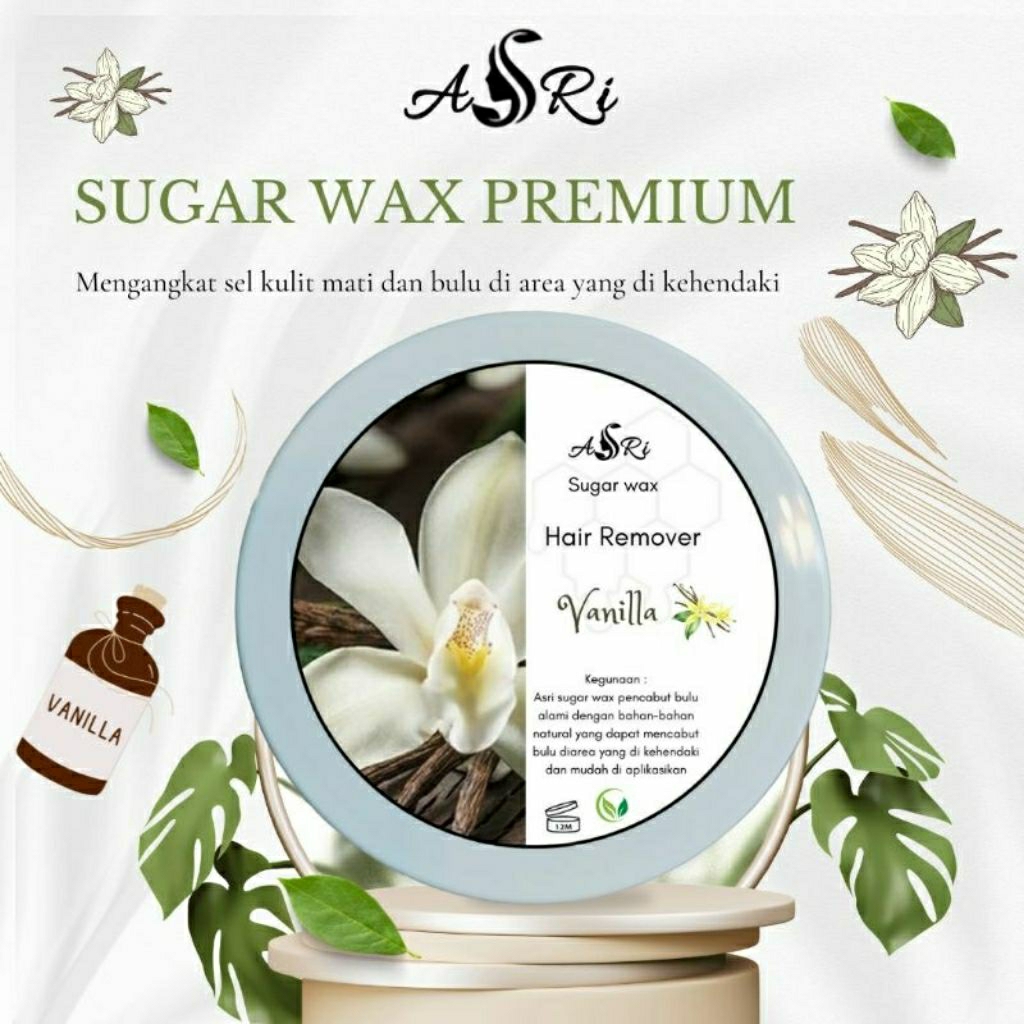 [FREE SPATULA & KAIN WAXING] ASRI SUGAR WAX 150gr BPOM WAXING ORIGINAL VANILLA PENCABUT BULU ALAMI K