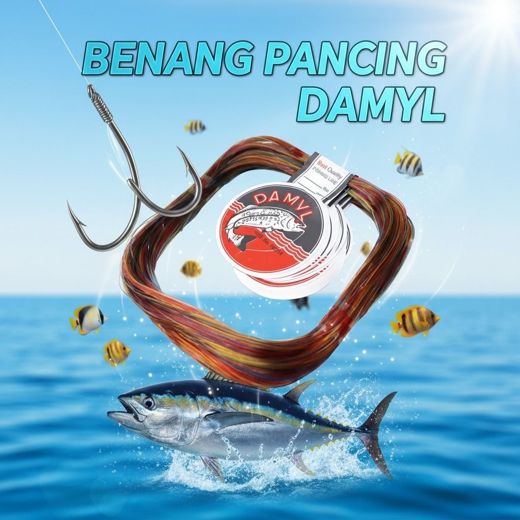 Warna MAMBO Pelangi Senar DAMYL Original Nyaman digunakan Mudah dipasang Anti Keriting Panjang 300me