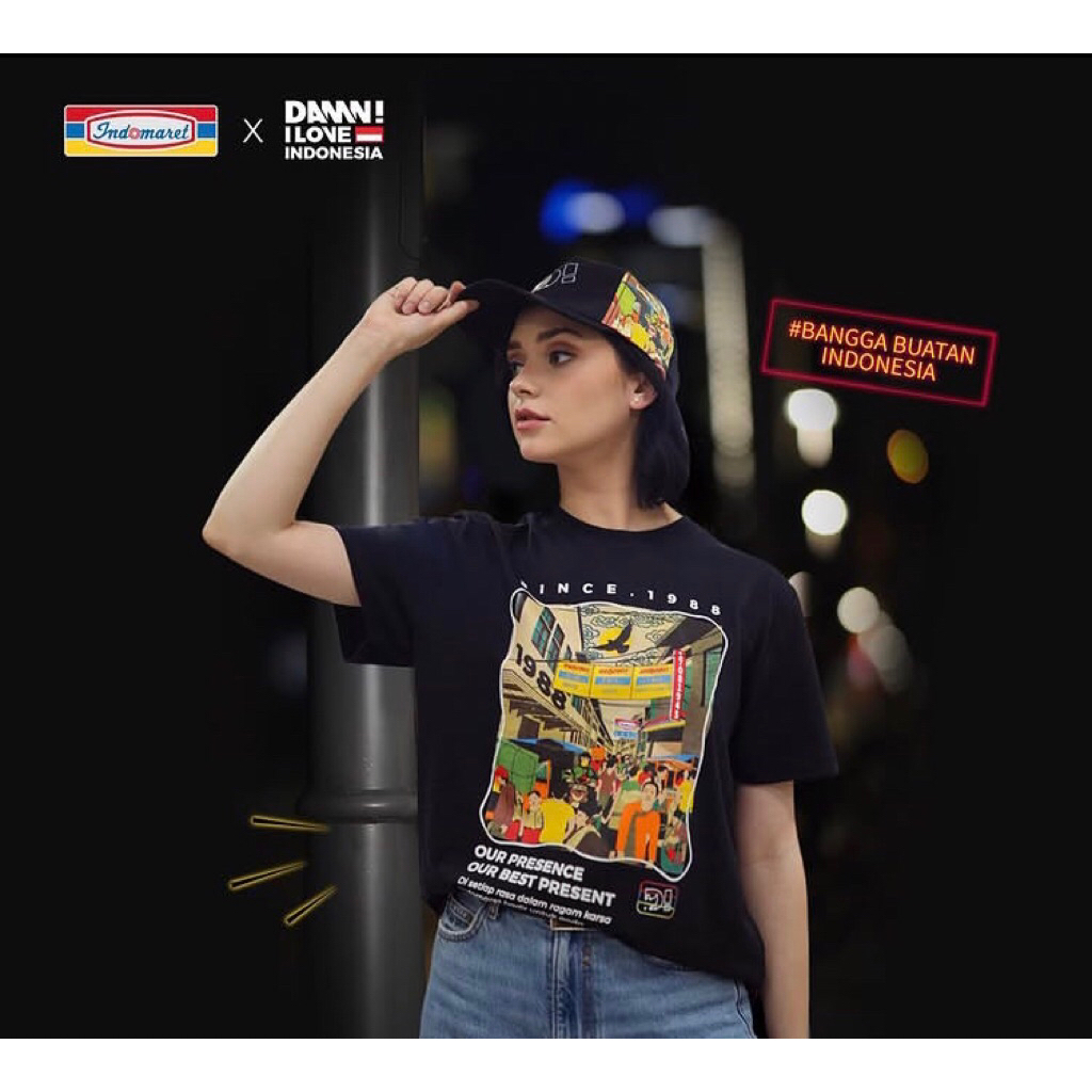 Indomaret T-Shirt Damn I Love Indonesia M,L,XL
