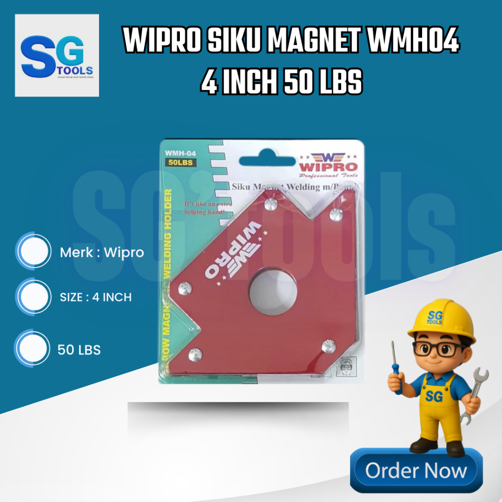 Wipro Siku Magnet Las 4 Inch Magnetic Holder Welding Angle Magnet Kuat