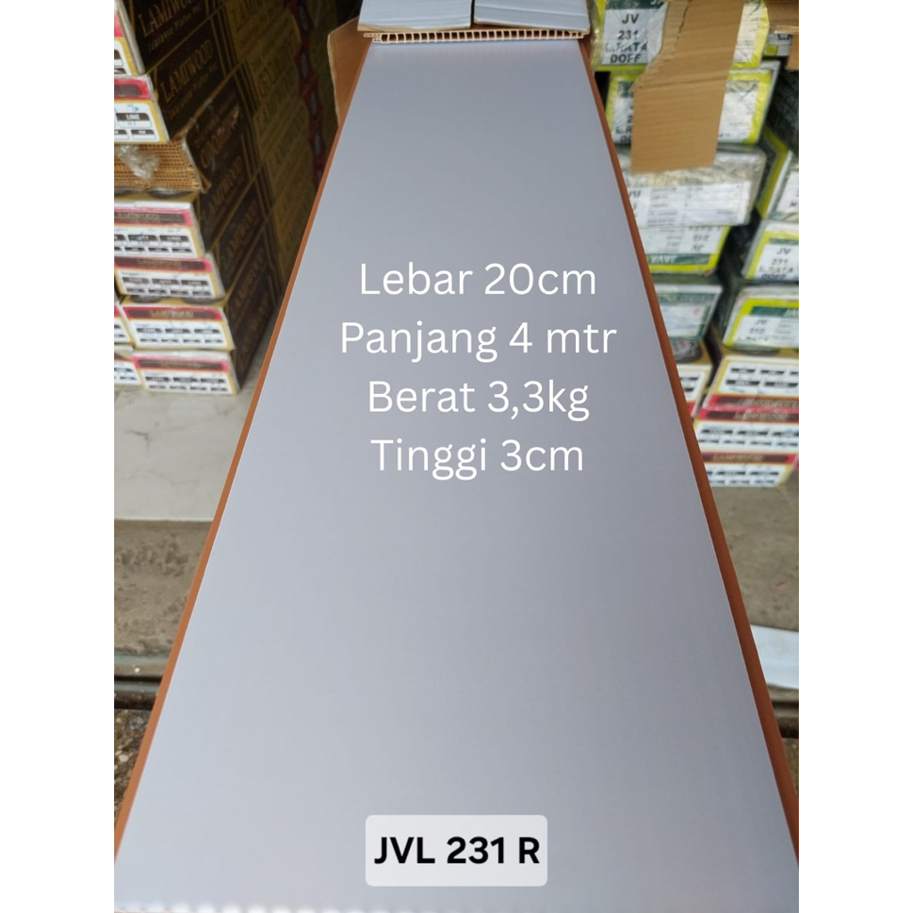 Javafon LAMINATED Series 4 Meter | Plafon PVC Motif Kayu | Anti Air & Rayap