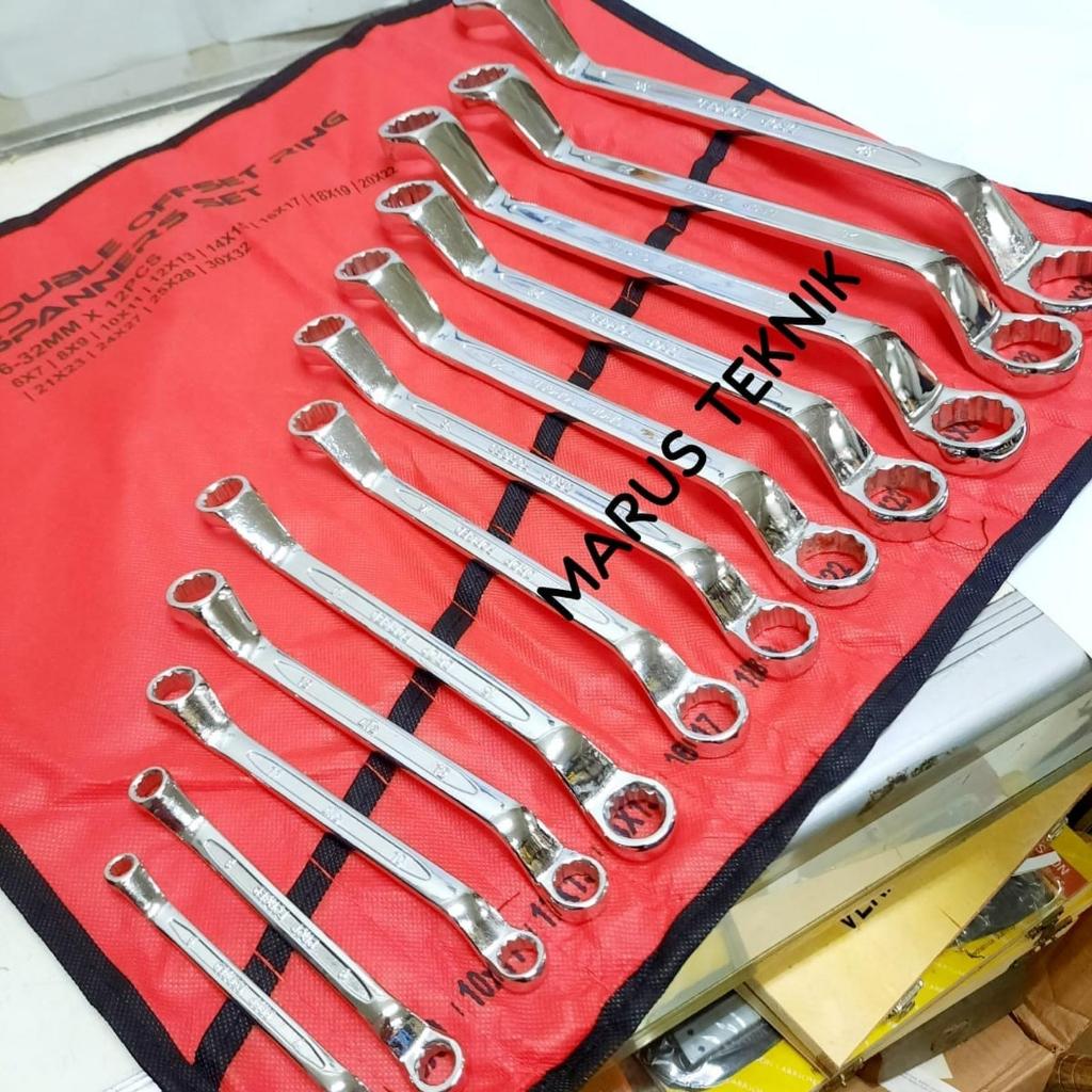 Kunci Ring Set 12pc 6 -32mm ATS