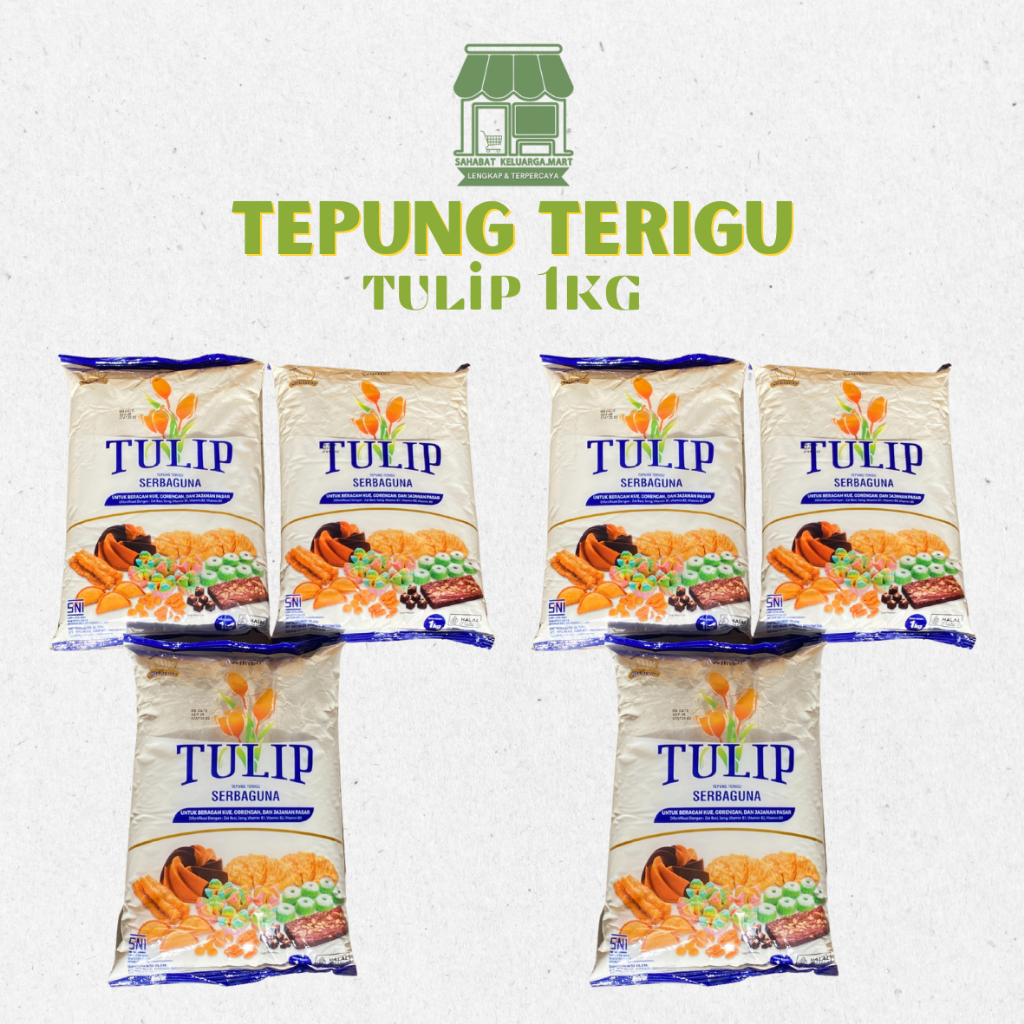 TULIP | Tepung Terigu | Tepung Terigu Serbaguna Tulip 1kg