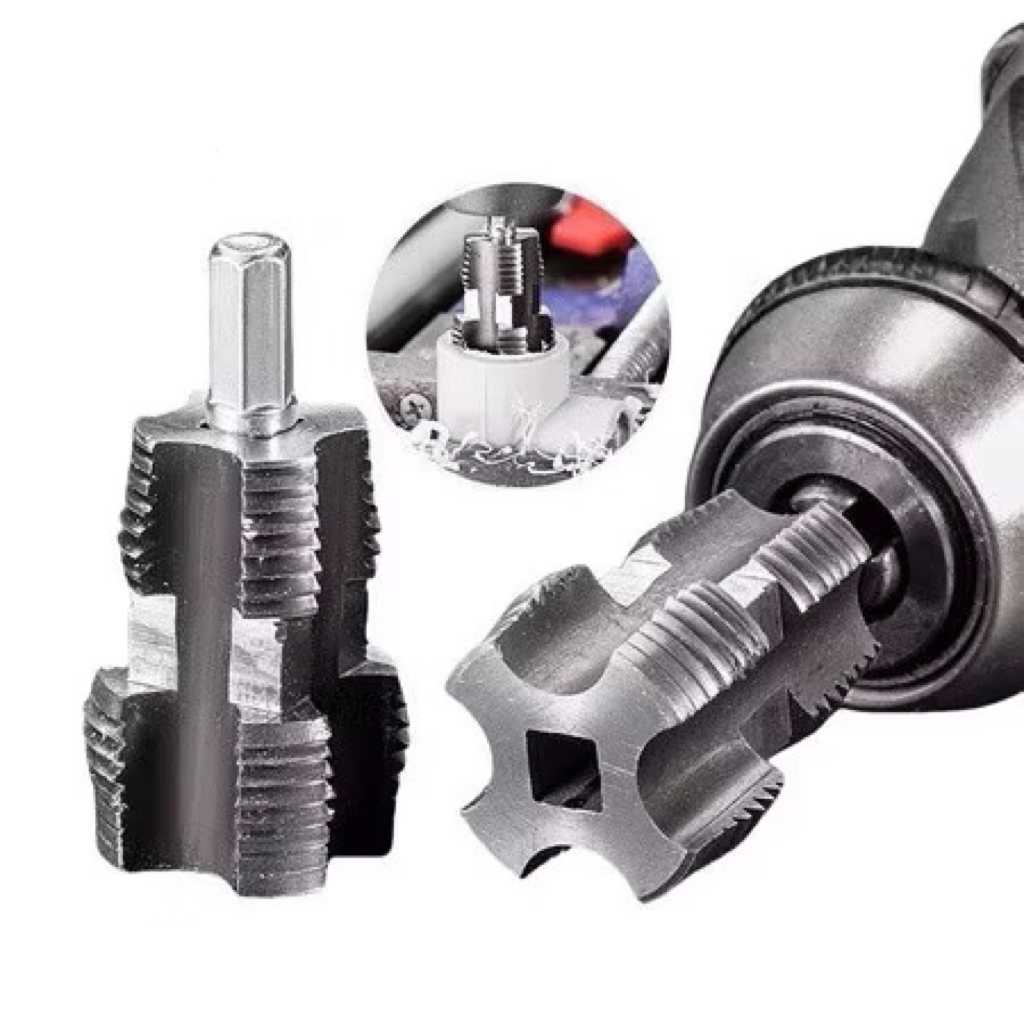 Alat snai snei pipa pembuat ulir drat besi & PVC  pipe threading tool bor tangan