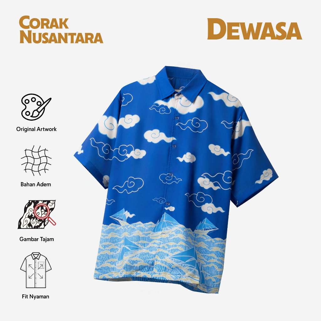 Telusur Kultur Batik Print - Corak Nusantara - Pinisi Biru