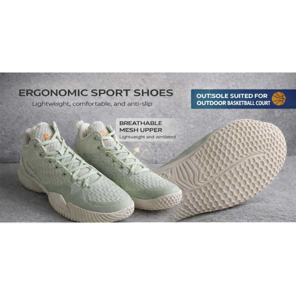 Sepatu Basket PEAK Streetball Master Sage Green