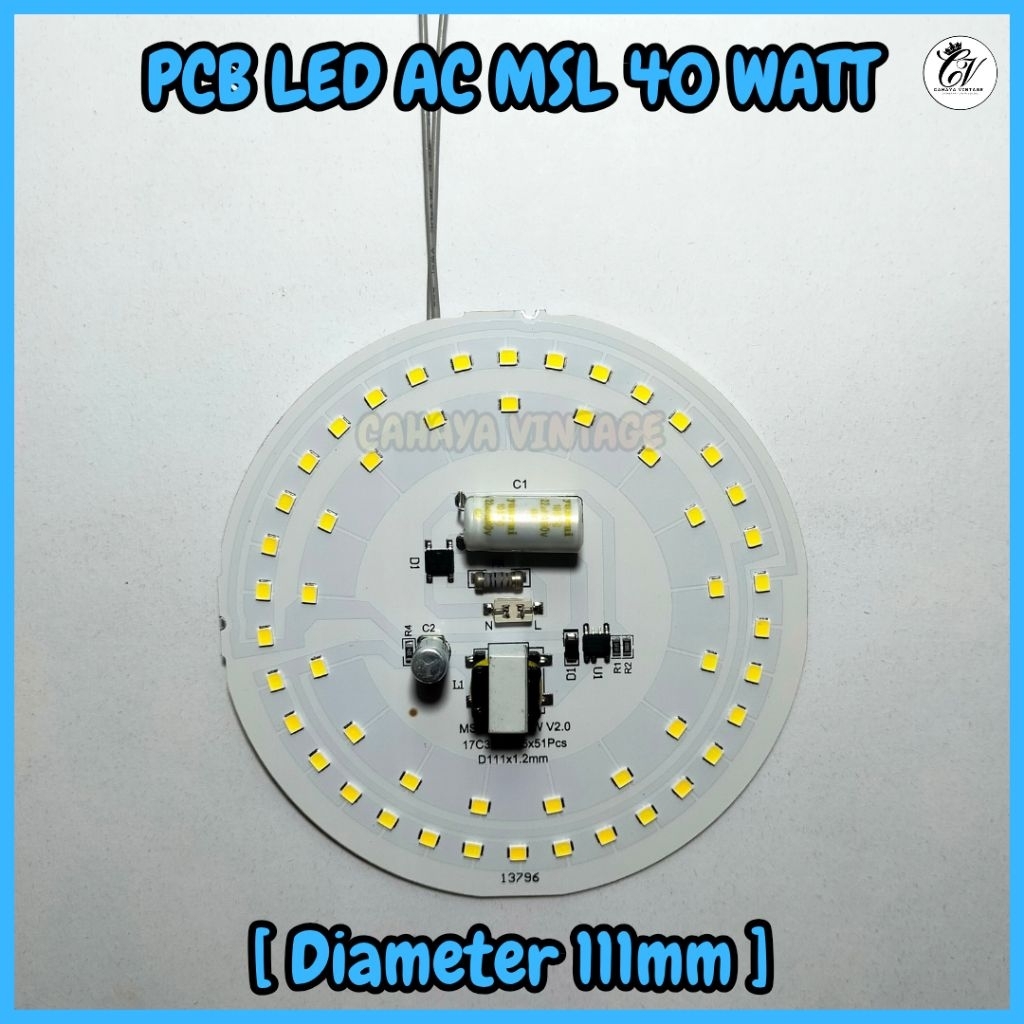 PCB Lampu LED AC MSL 40 Watt MESIN LAMPU LED