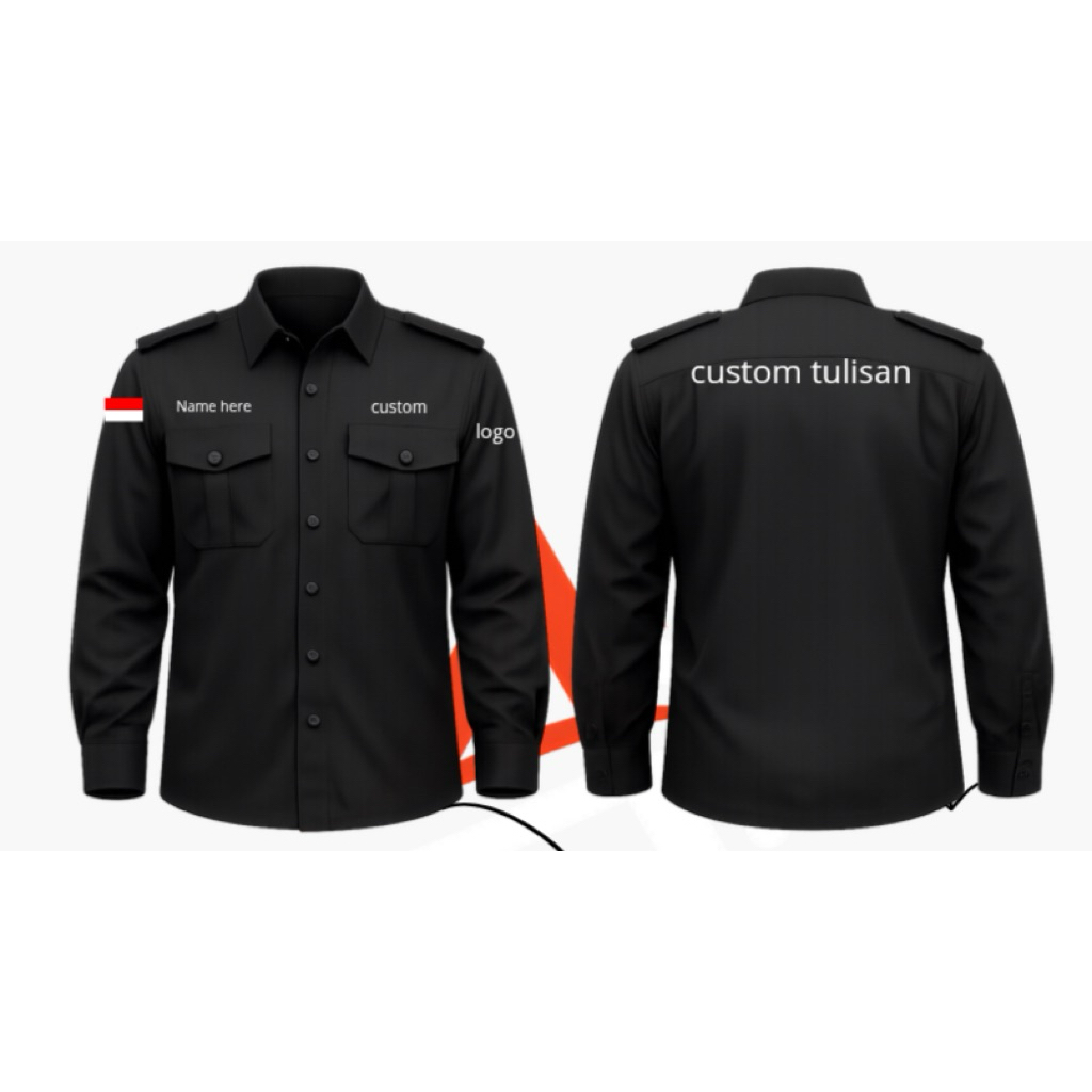 kemeja pdh custom bordir