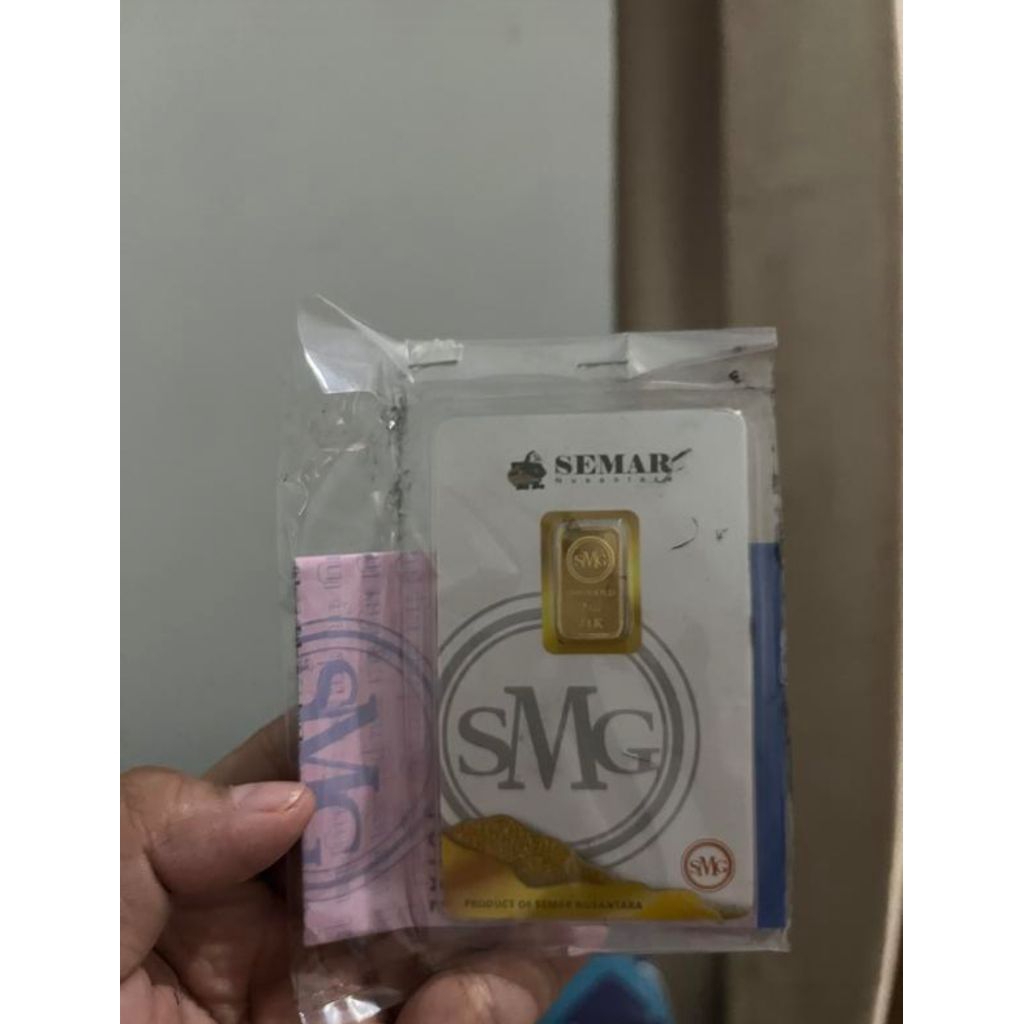 SMG Gold 2gr Logam Mulia (LM) Semar Nusantara Emas Batangan Press 2 gram