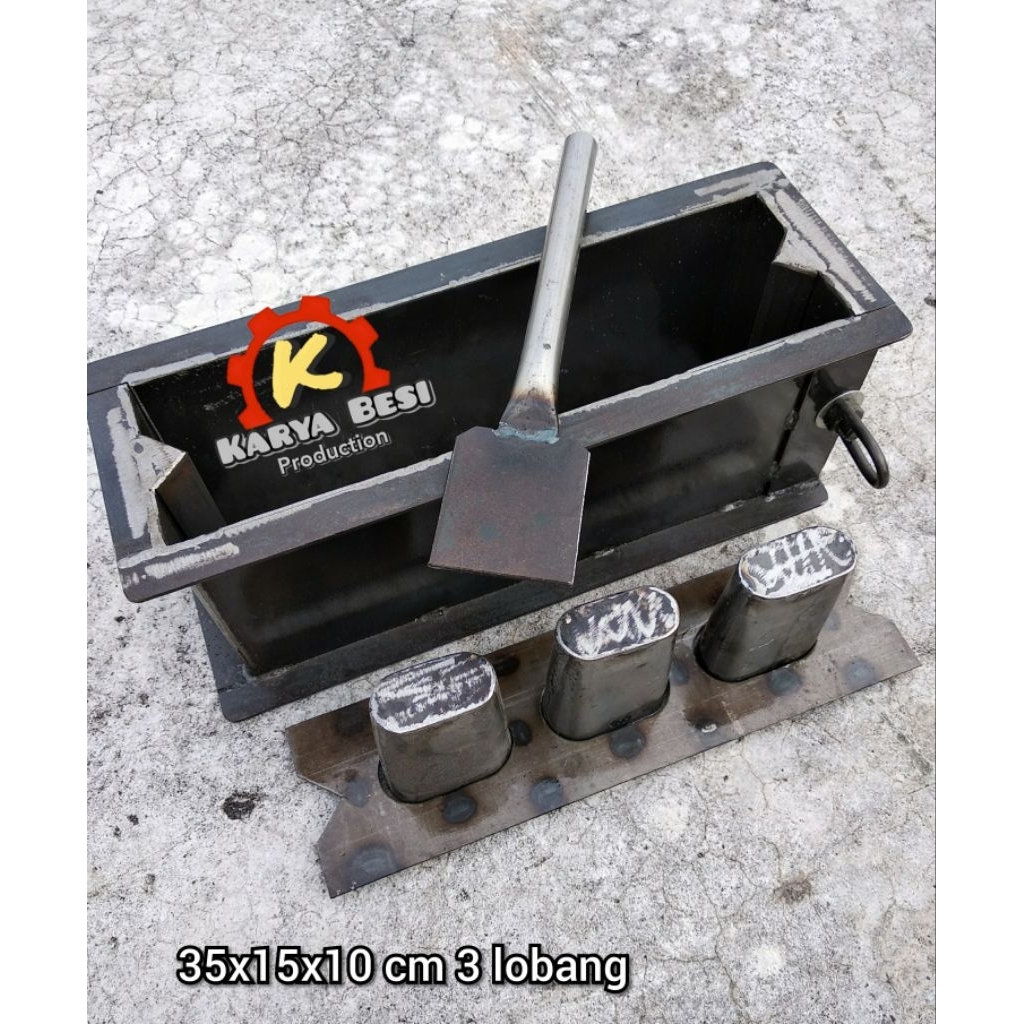 cetakan batako lubang 35-9-15