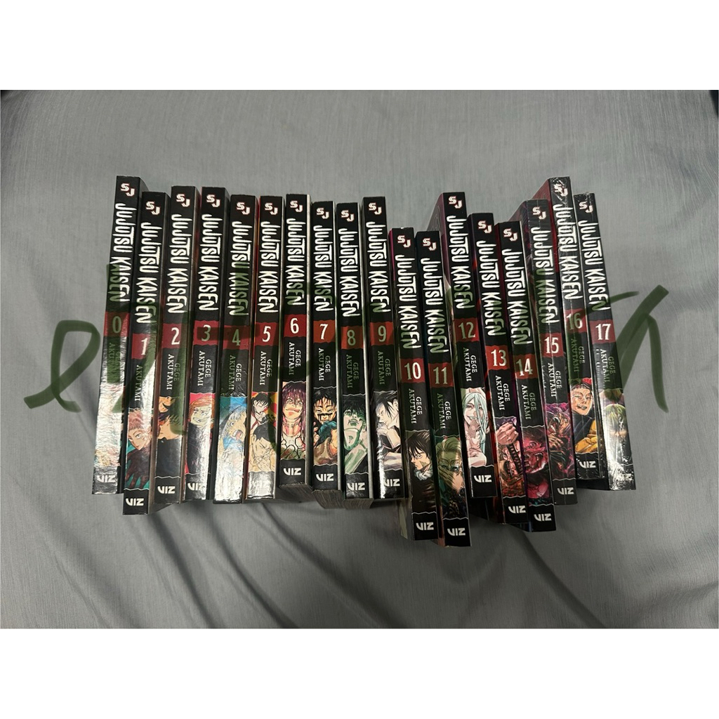 jujutsu kaisen english manga (preloved) volume 0–17