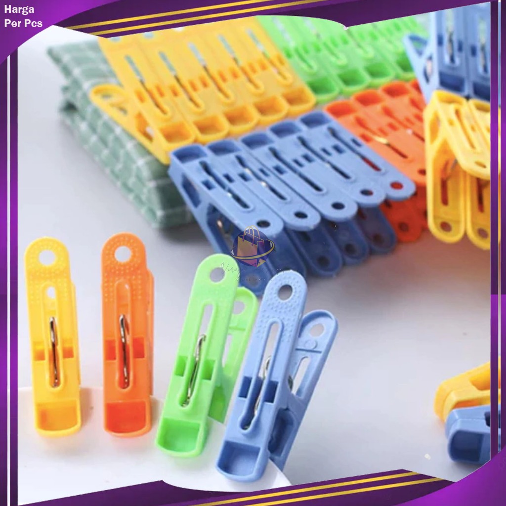 Jepitan Gantungan Baju isi 20 / Klip Jepitan Gantungan Baju / Jepitan Klip Jemuran untuk Baju