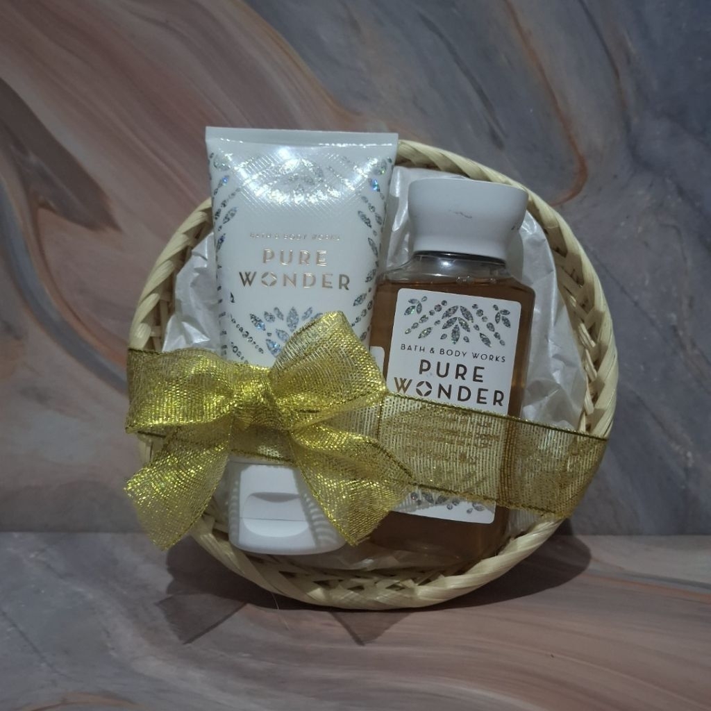 bath and body works pure wonder gift set paket seserahan kado