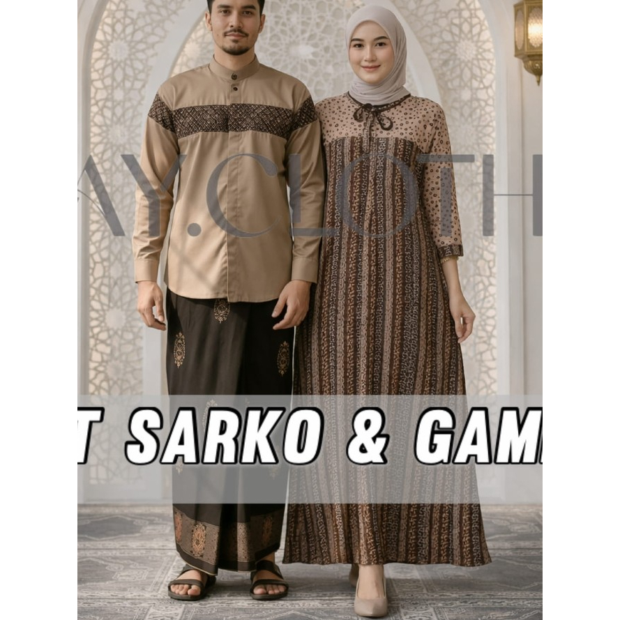 PAKET LEBARAN SET SARUNG KOKO GAMIS Nabila viral  spesial ramadhan bahan katun
