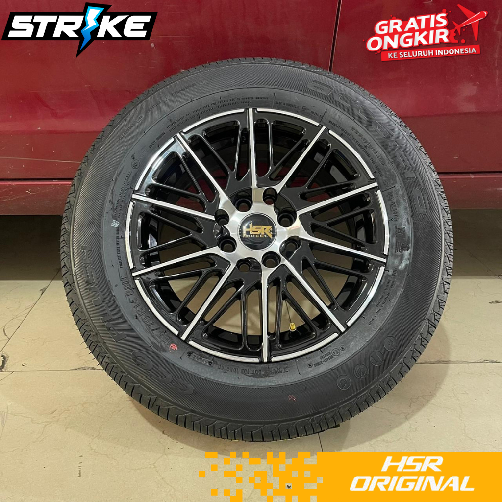 JUAL VELG DAN BAN RING 14 HSR BALIGE + BAN 185 70 R14 ACCELERA ECO PLUS STANDAR AVANZA XENIA BRIO CA