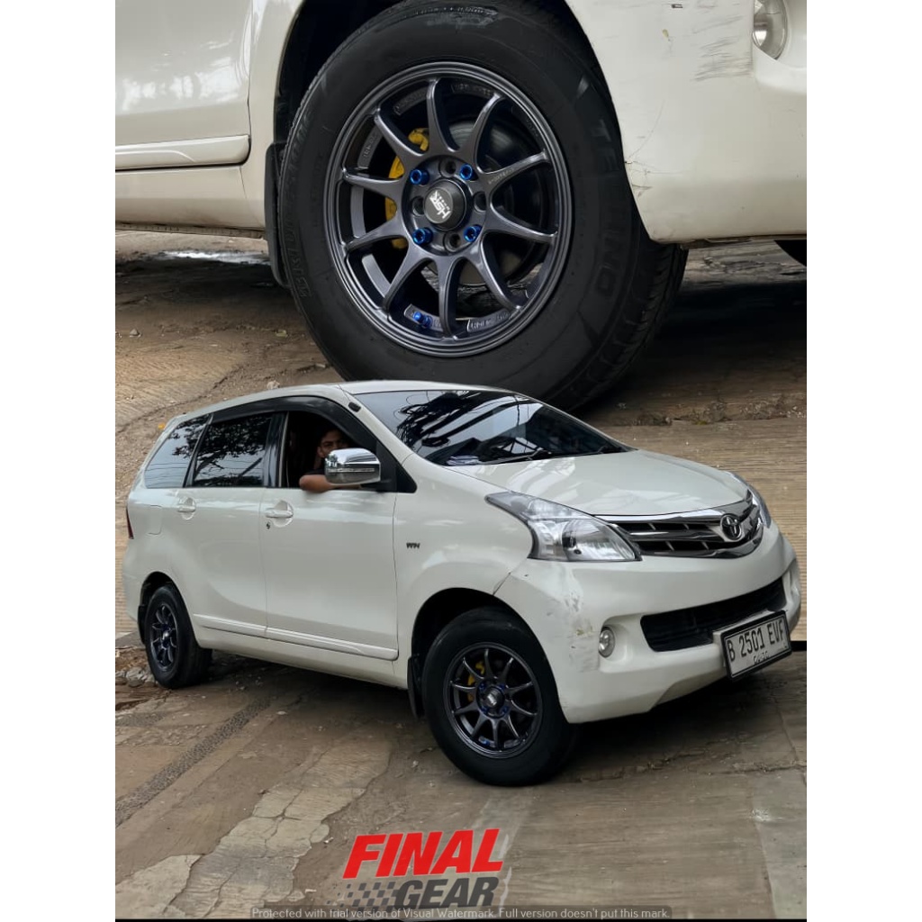 Velg mobil racing ring14 hsr indy pcd 4x100 / 4x114 pelek mobil R 14 double pcd bergaransi