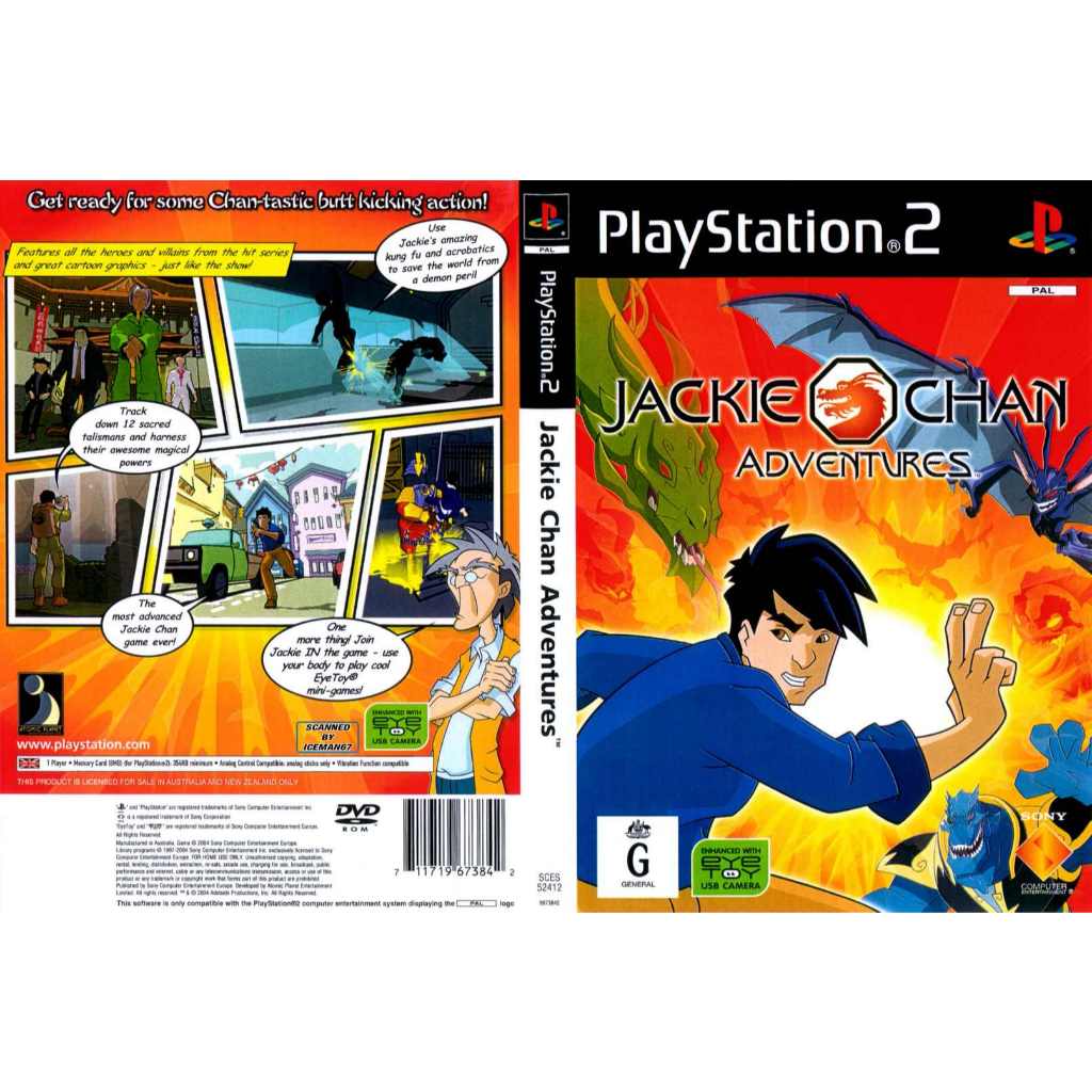 KASET GAME PLAYSTATION 2 - JACKIE CHAN ADVENTURES