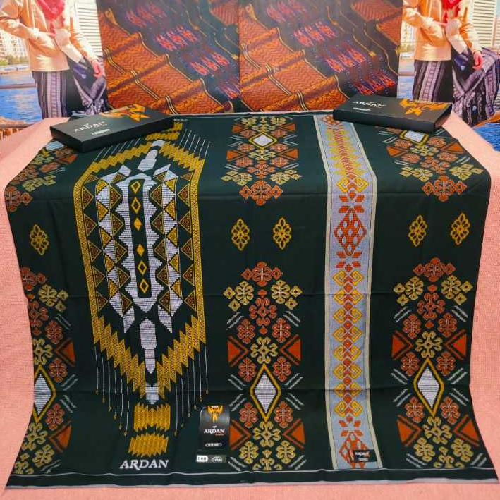 Sarung Ardan Brilliant Gold Hitam Kuning Premium