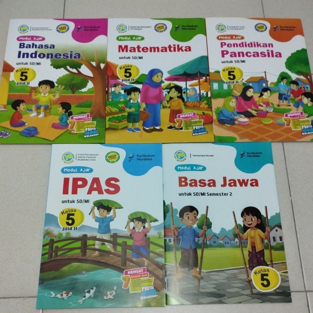 LKS PUSTAKA PERSADA KELAS 5 SD/MI KURIKULUM MERDEKA, LKS PH PUSTAKA PERSADA SD KELAS 5 SEMESTER 2 KU