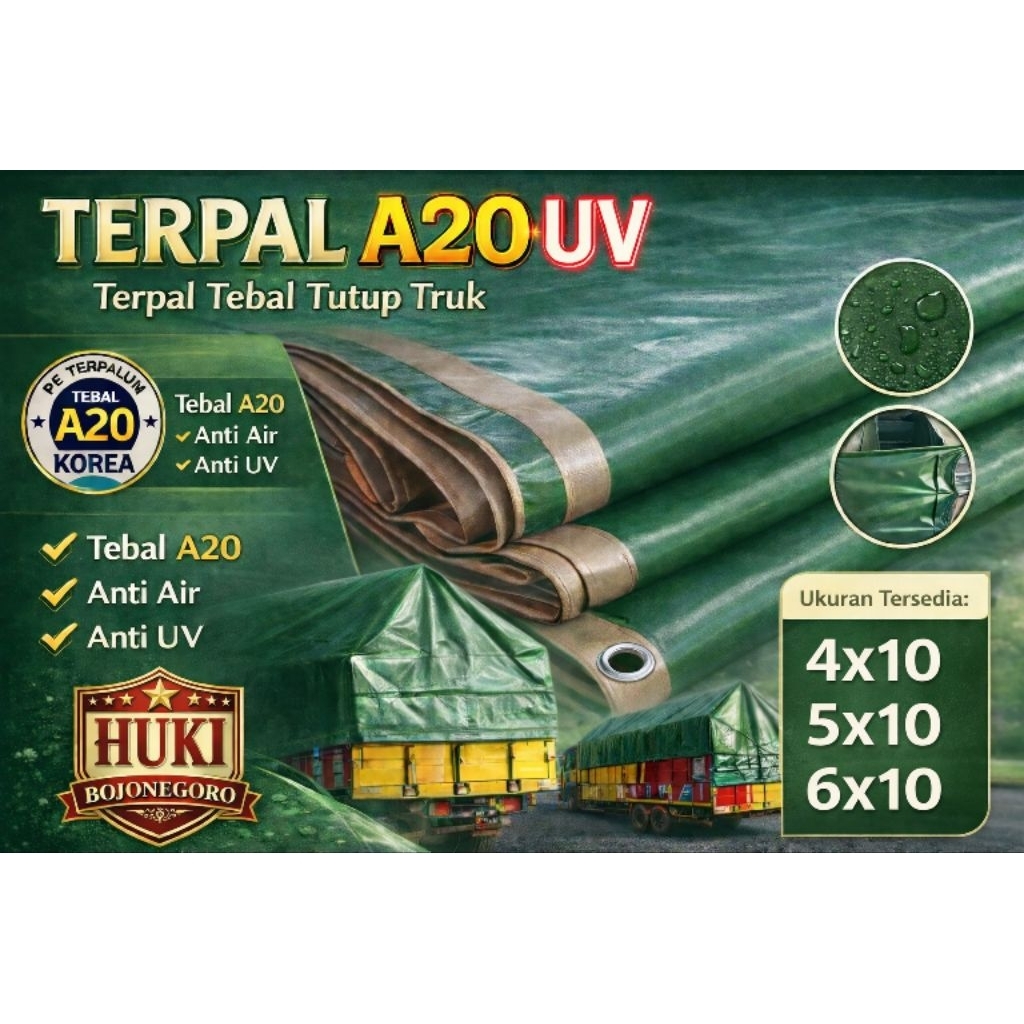 Terpal plastik Korea A20 4x10 5x10 6x10 terpal tebal terpal waterproof terpal tenda terpal premium t