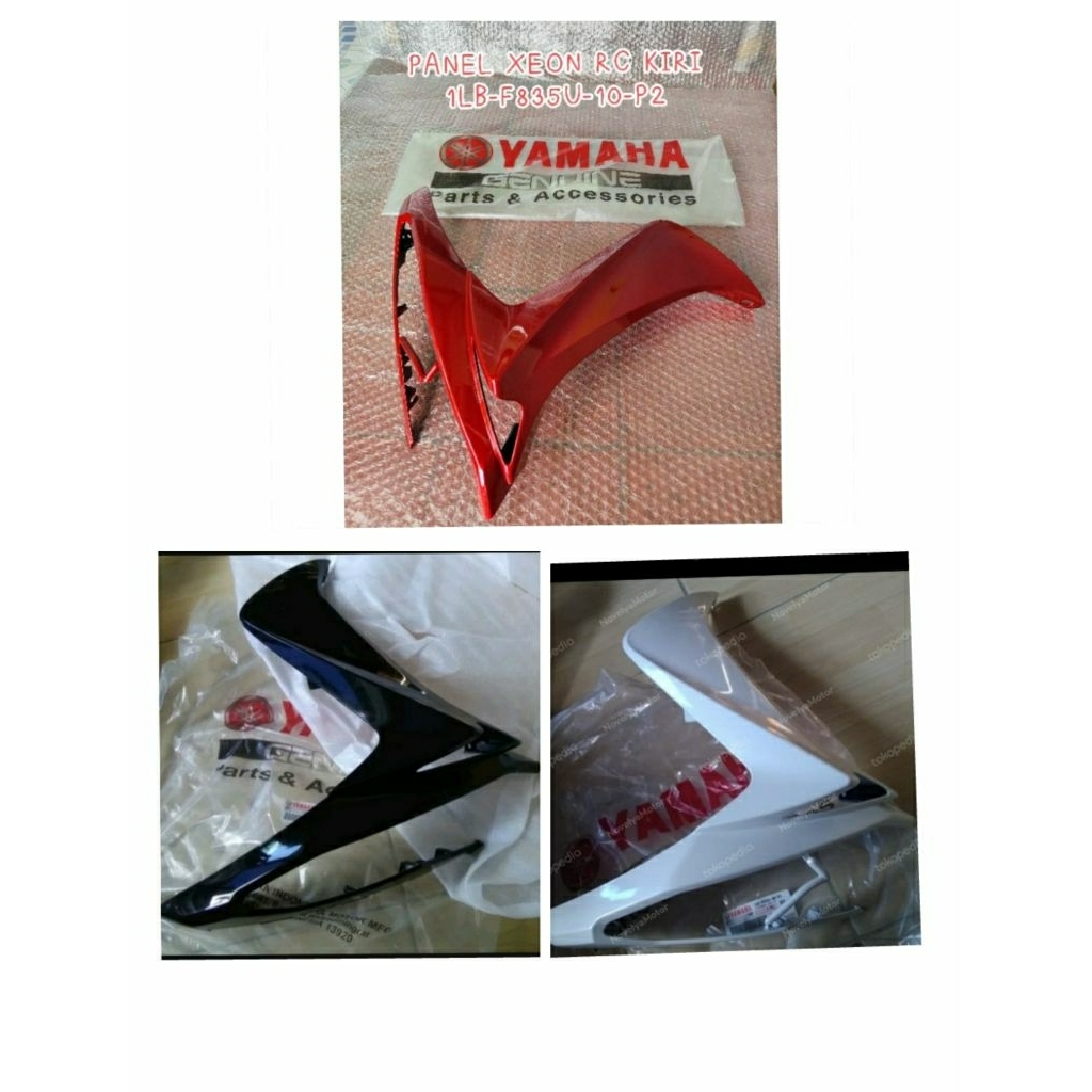 sayap body depan tebeng xeon RC 1LB warna hitam merah dan putih