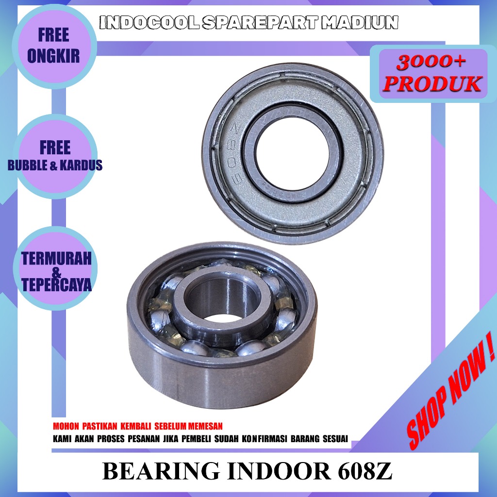 608 BALL BEARING / BEARING FAN INDOOR 608Z