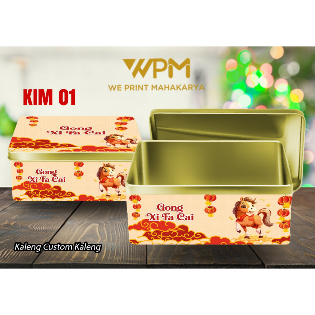 KALENG CUSTOM IMLEK / KALENG CUSTOM SEGIEMPAT IMLEK /  LEBARAN / KALENG KURMA  // HARI RAYA / SOUVEN