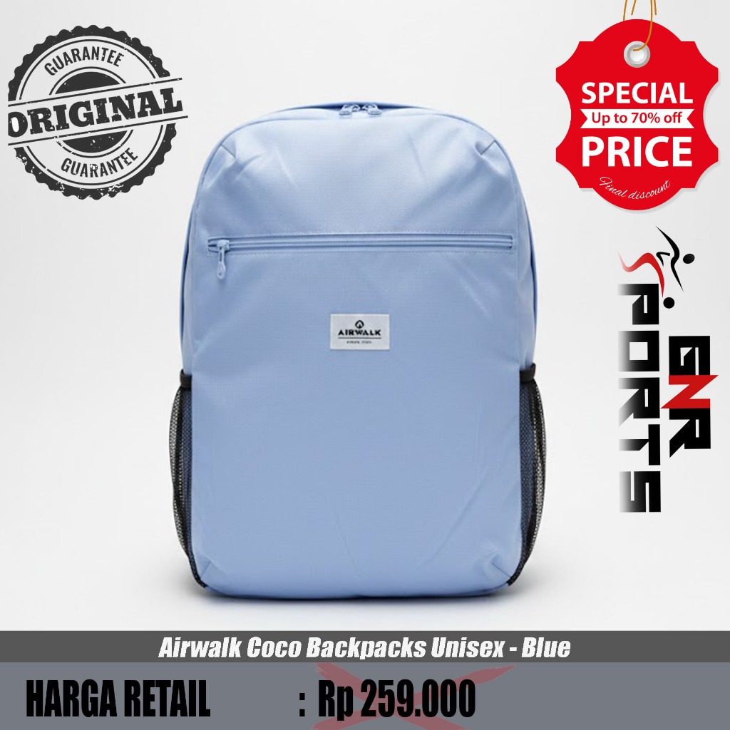 Tas Airwalk Coco Backpacks Unisex - Blue Original 100%
