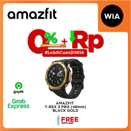 WIA Amazfit T-Rex 3 Pro GPS Sportwatch Jam Tangan Olahraga Original Garansi Resmi