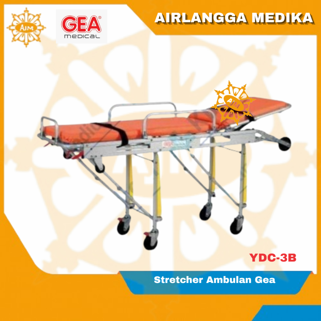 Stretcher Ambulance GEA YDC-3B / YDC3B / GEA Emergency Strecher Ambulance Type YDC 3B (Orange)