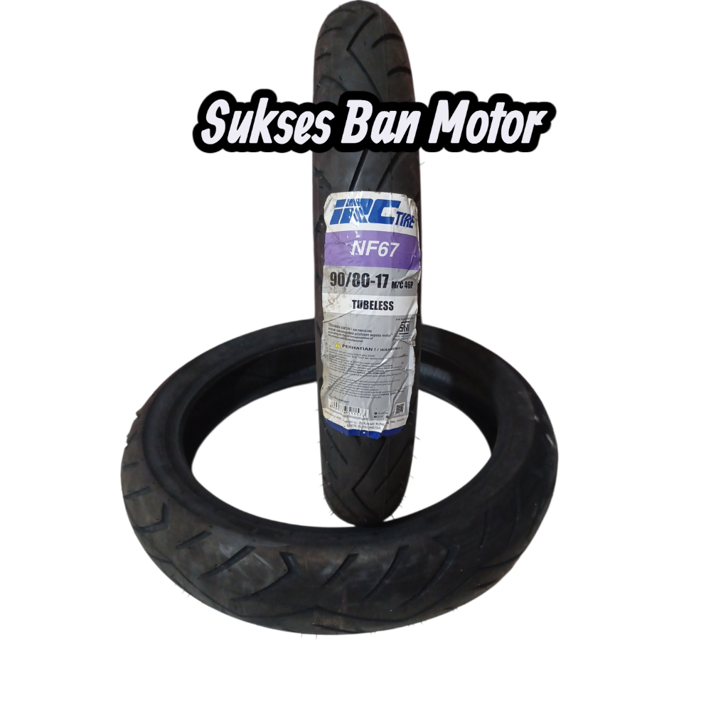 Ban IRC Tubeless 90/80 ring 17 NF67
