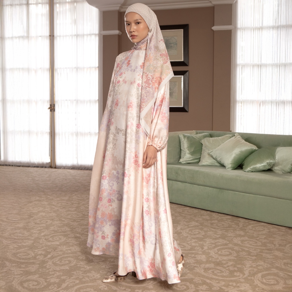 HijabChic Rosela Dress - Baju Lebaran Dress Motif Floral