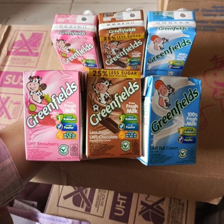 Greenfields Susu UHT (hargablebih murah akun @kyukushop)40x105ml Ready langsung kirim