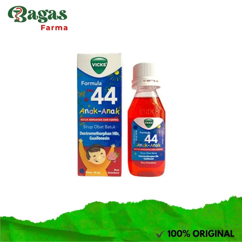 Vicks Formula 44 Anak Rasa Strawberry Sirup