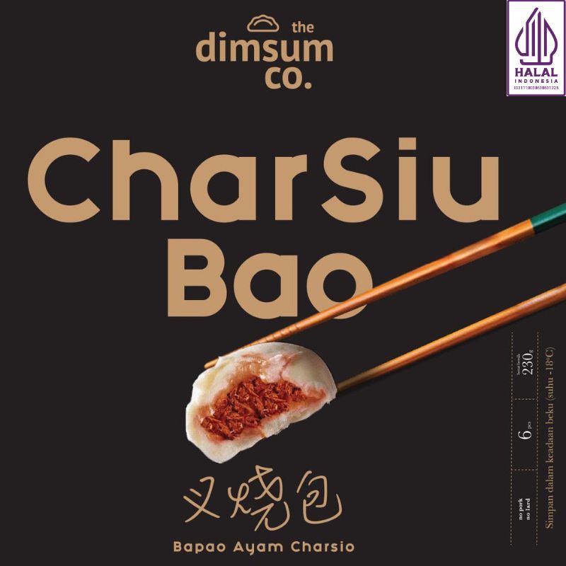 BAKPAO DIMSUM PREMIUM HALAL CHAR SIO PAO Frozen Bakpao Ayam Merah 6 pcs