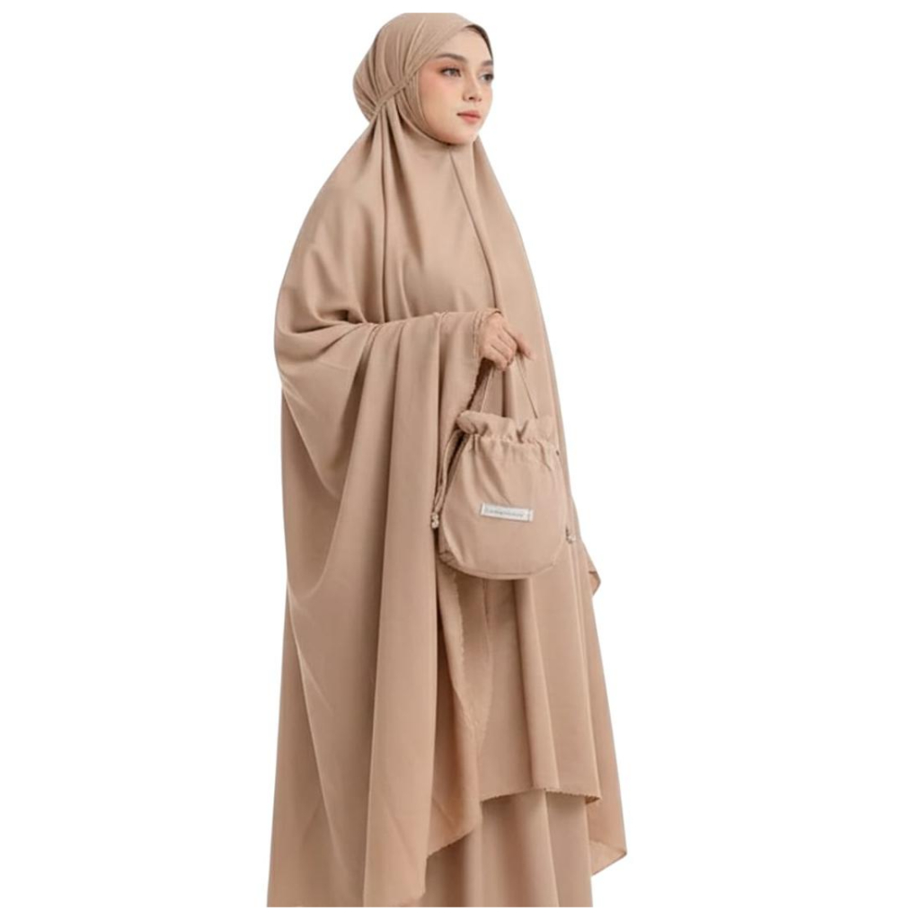 Mukena anak tanggung 2 in 1 Mukena anak tanggung katun polos Mukena anak tanggung traveling