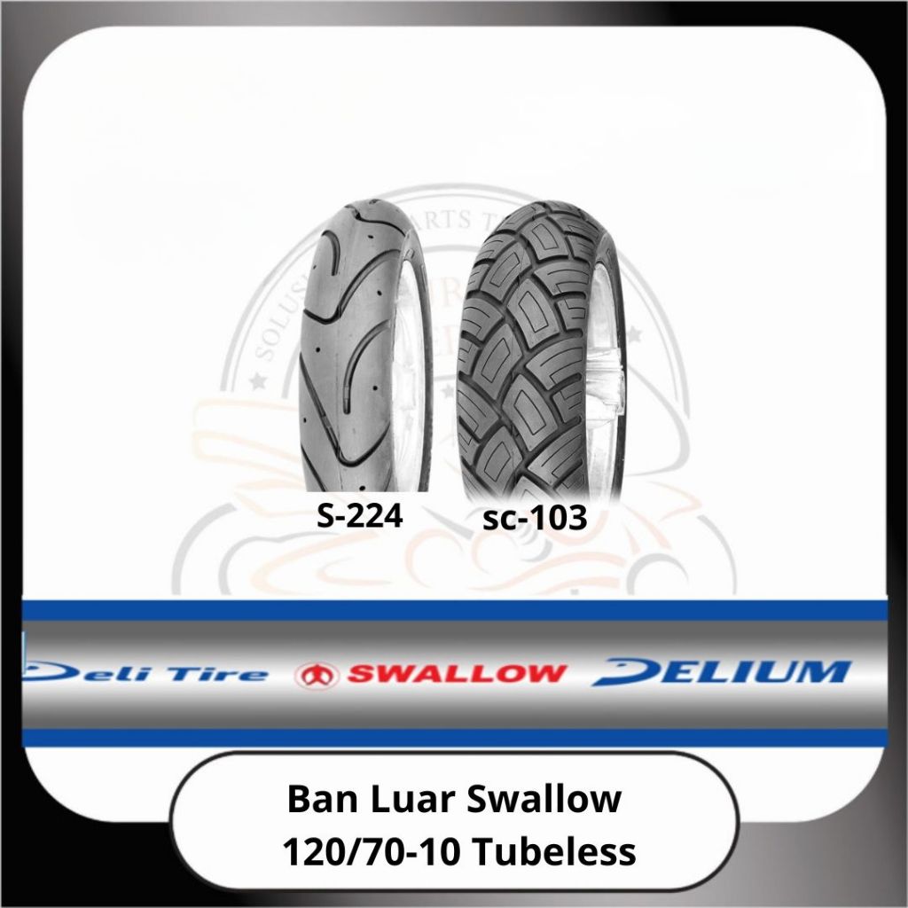 Ban Luar Swallow Tubeless 120/70-10