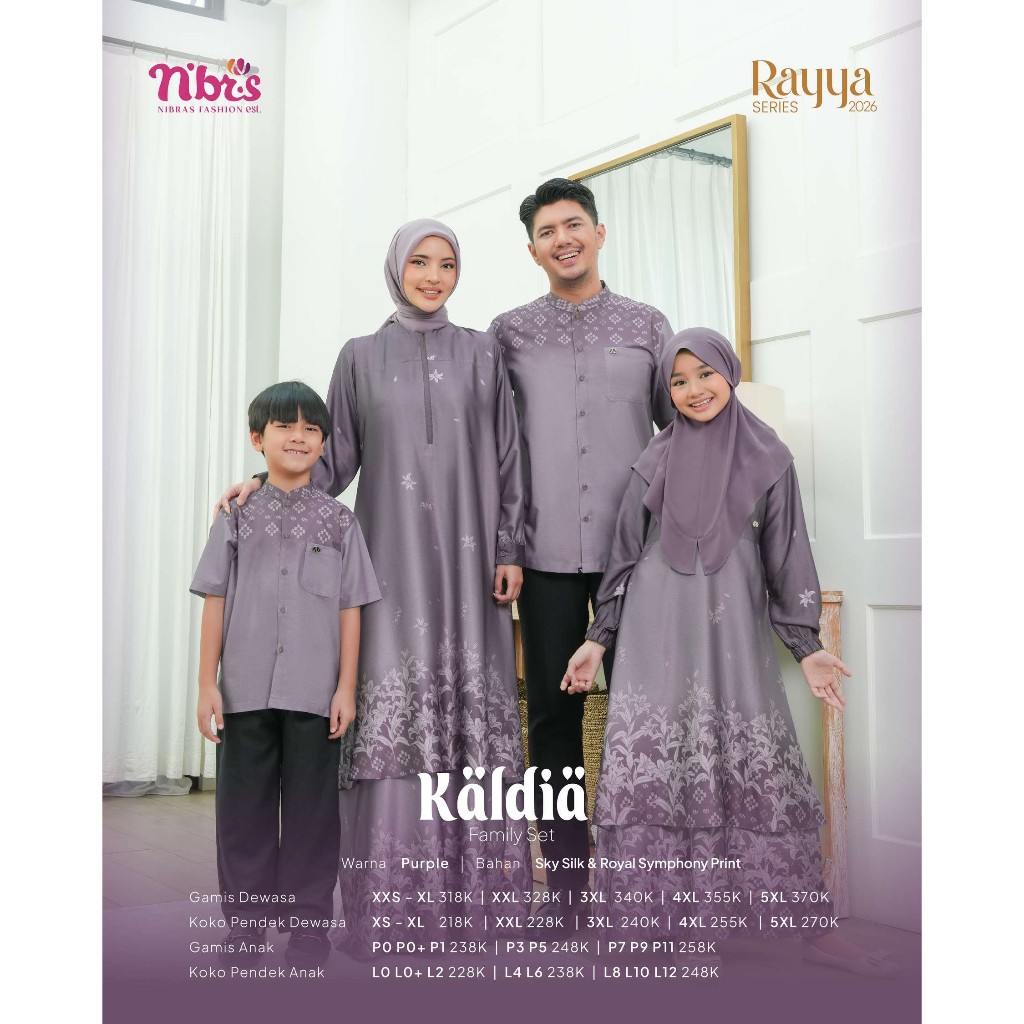 TOKO NIBRAS ONLINE - SARIMBIT NIBRAS 2026 - BAJU COUPLE SERAGAM KELUARGA KOKO LENGAN PANJANG - SARIM